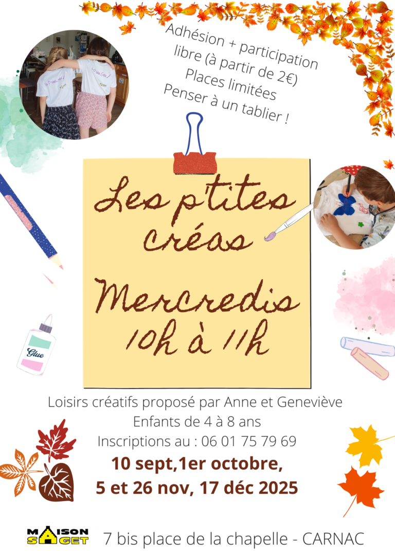 Les p'tites créas fin 25