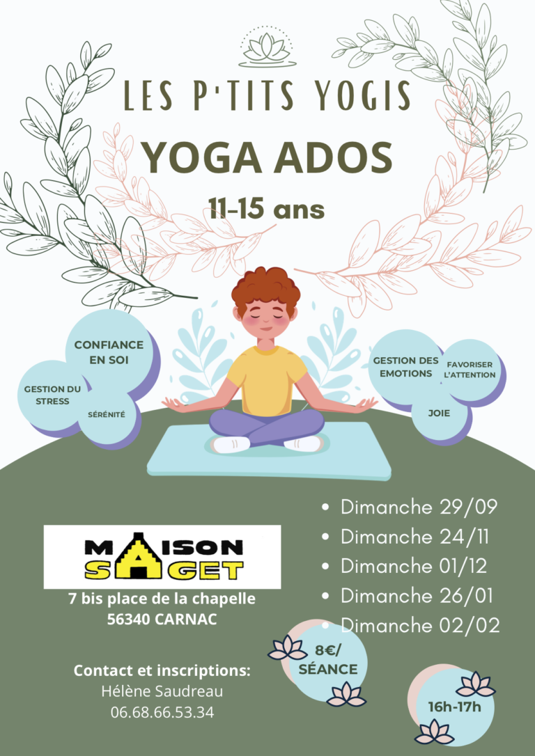 Affiche les P'tits Yogis, Maison Saget