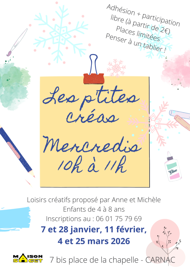 Les p'tites créas Hiver 26