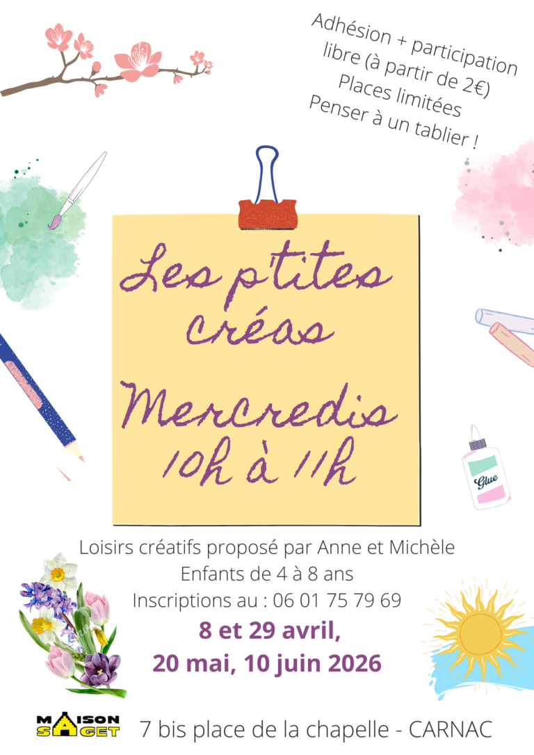 Les p'tites créas printemps 26