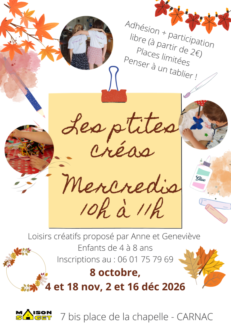 Les p'tites créas automne 26